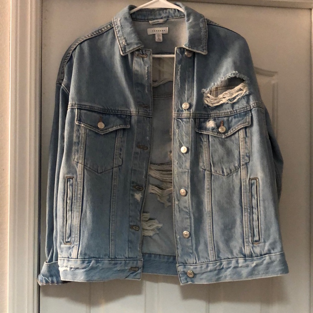Oversized jean jacket